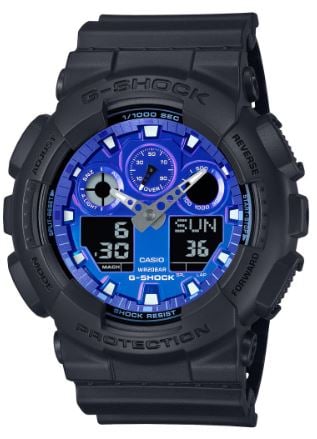 Casio GA-100FL-1ADR Kol Saatleri Siyah