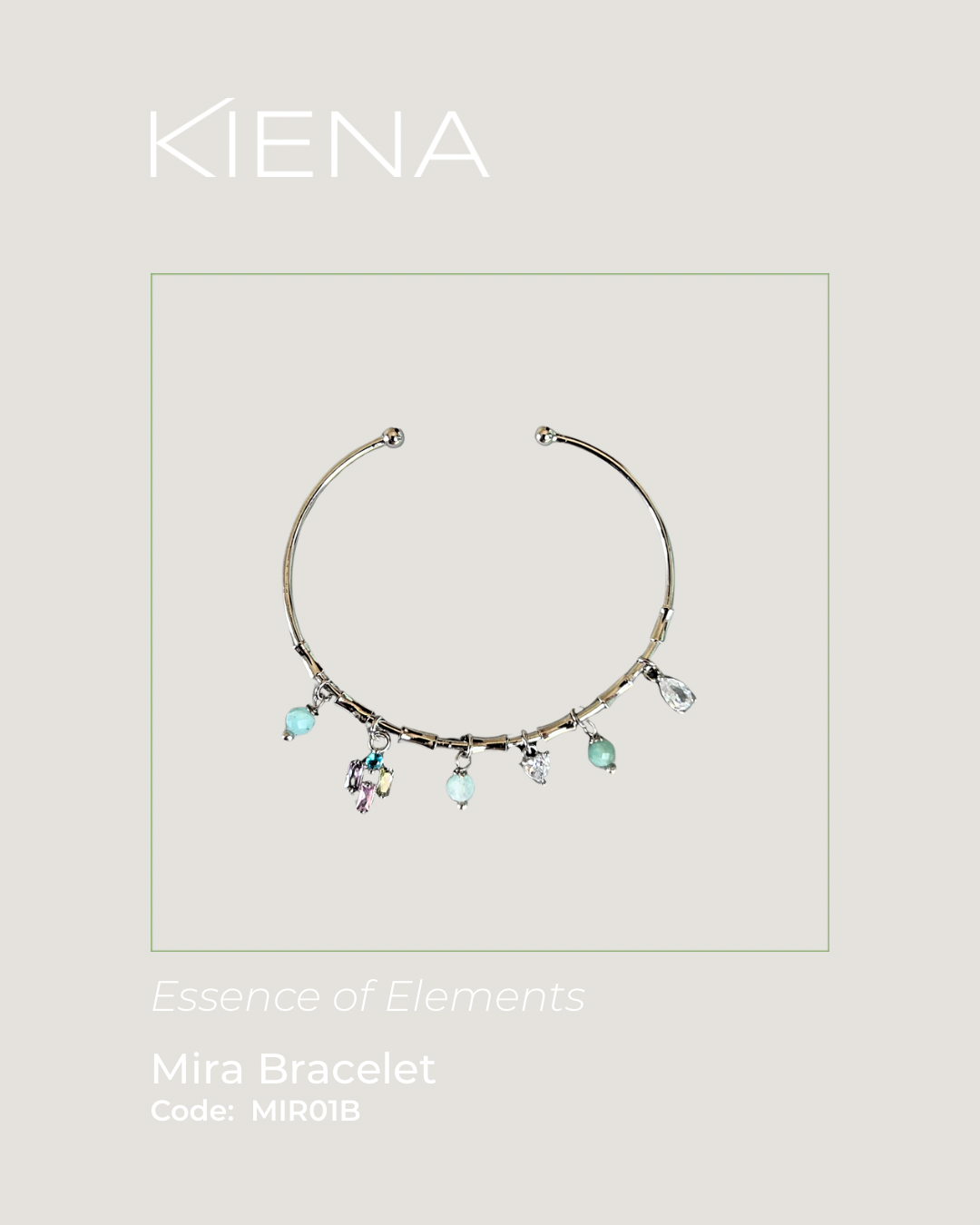 Kiena MIR01B Bilezik Gümüş Mira Bileklik
