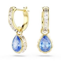 Swarovski 5757815 Kupe Mavi / Altin Mp Chroma:pe Mn Hoop Drop Pear