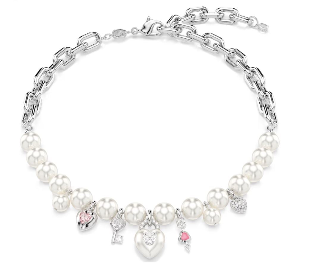 Swarovski 5749601 Kolye Gümüş Idyllia:all Ard Pink