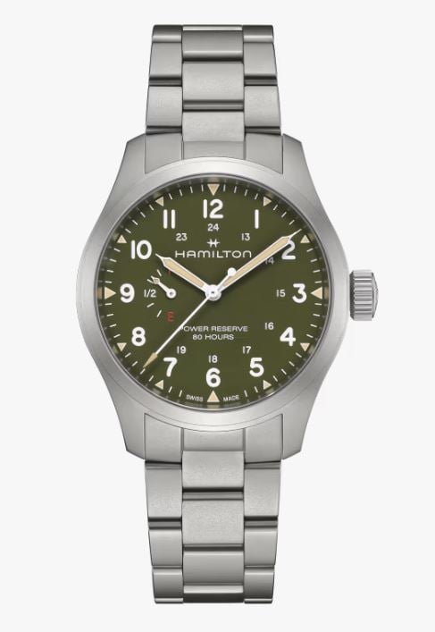 Hamilton H69509160 Kol Saatleri Gümüş Khaki Field