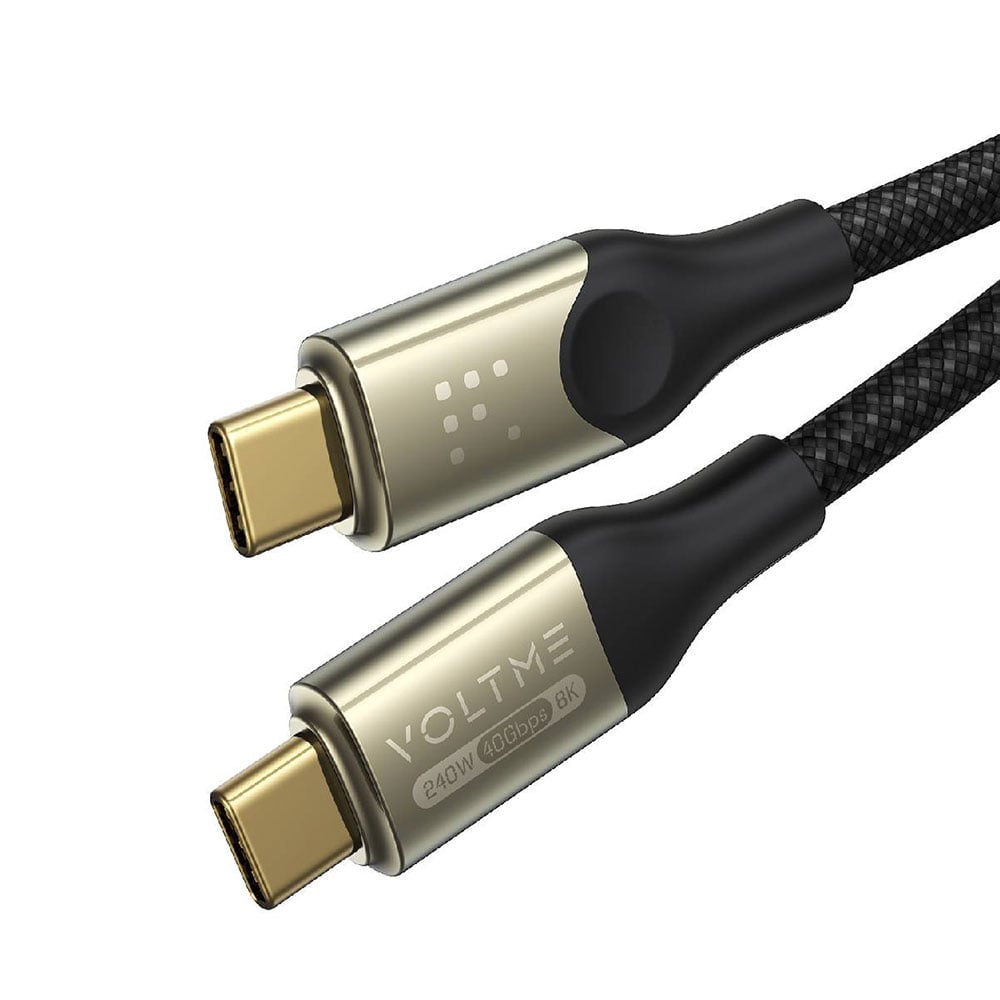 Kablo USB-C to USB-C 2.0 2m VOLTME Powerlink Ultron Serisi 240W C2200 siyah