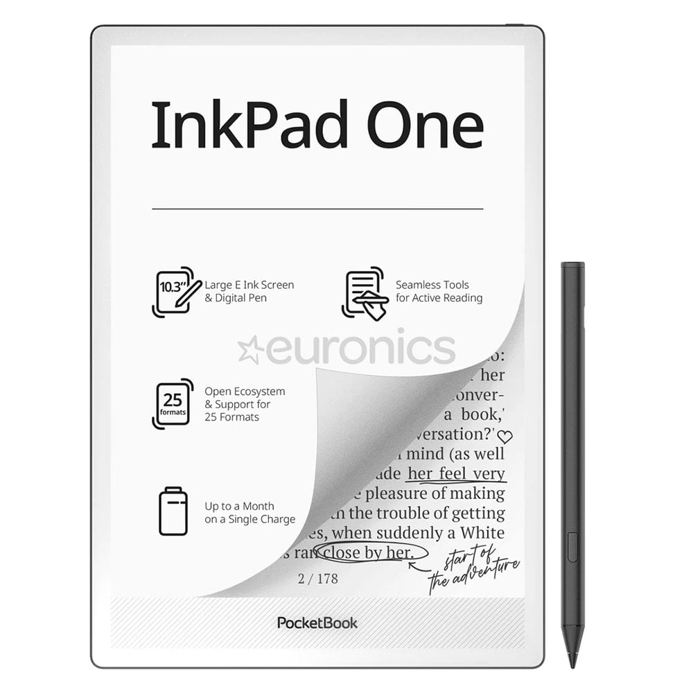 E-Kitap Okuyucu 10.3" 32GB POCKETBOOK InkPad One PB1030-8-WW siyah/gri