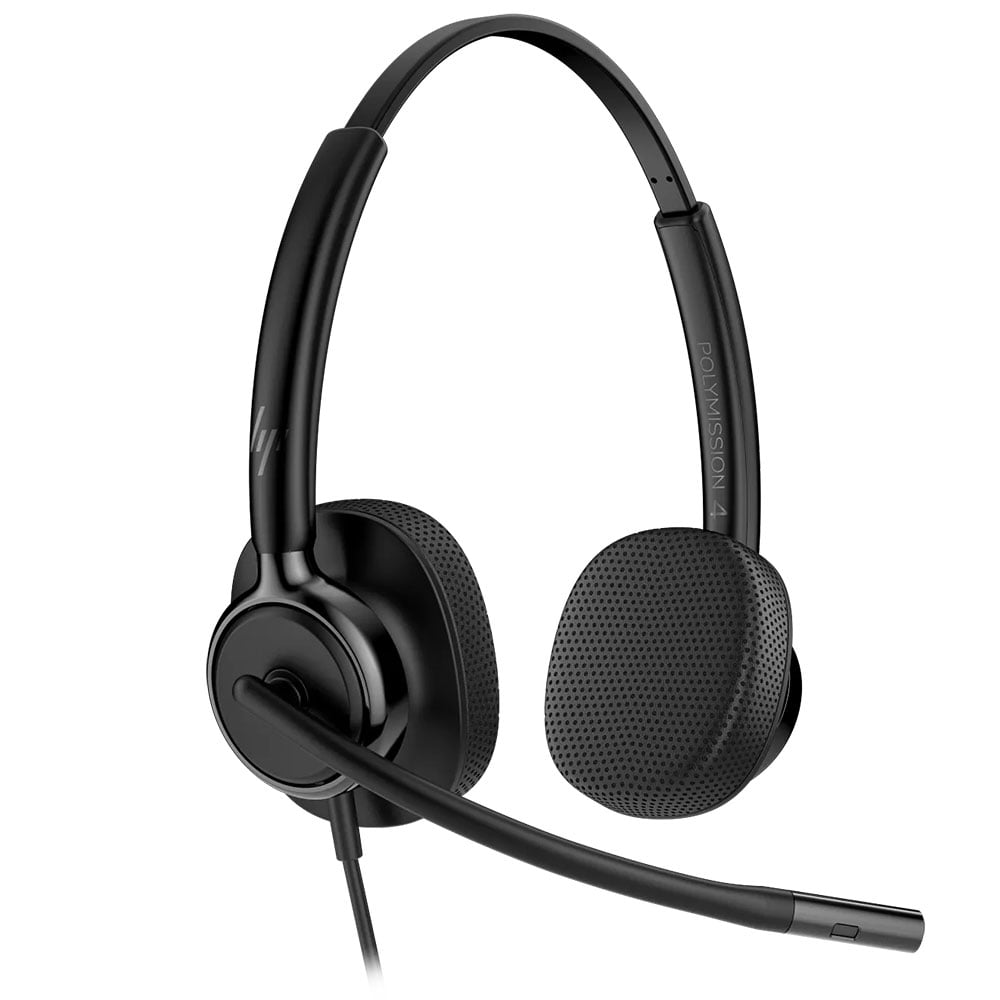 POLY Mission 420 Kablolu Mikrofonlu Stereo Kulaklık D14Z3AA Siyah
