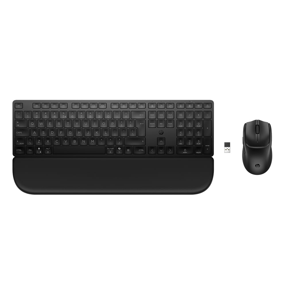 Kablosuz Klavye + Mouse HP 580C Çoklu Cihaz Çift Mod BD5F2AA UK Siyah