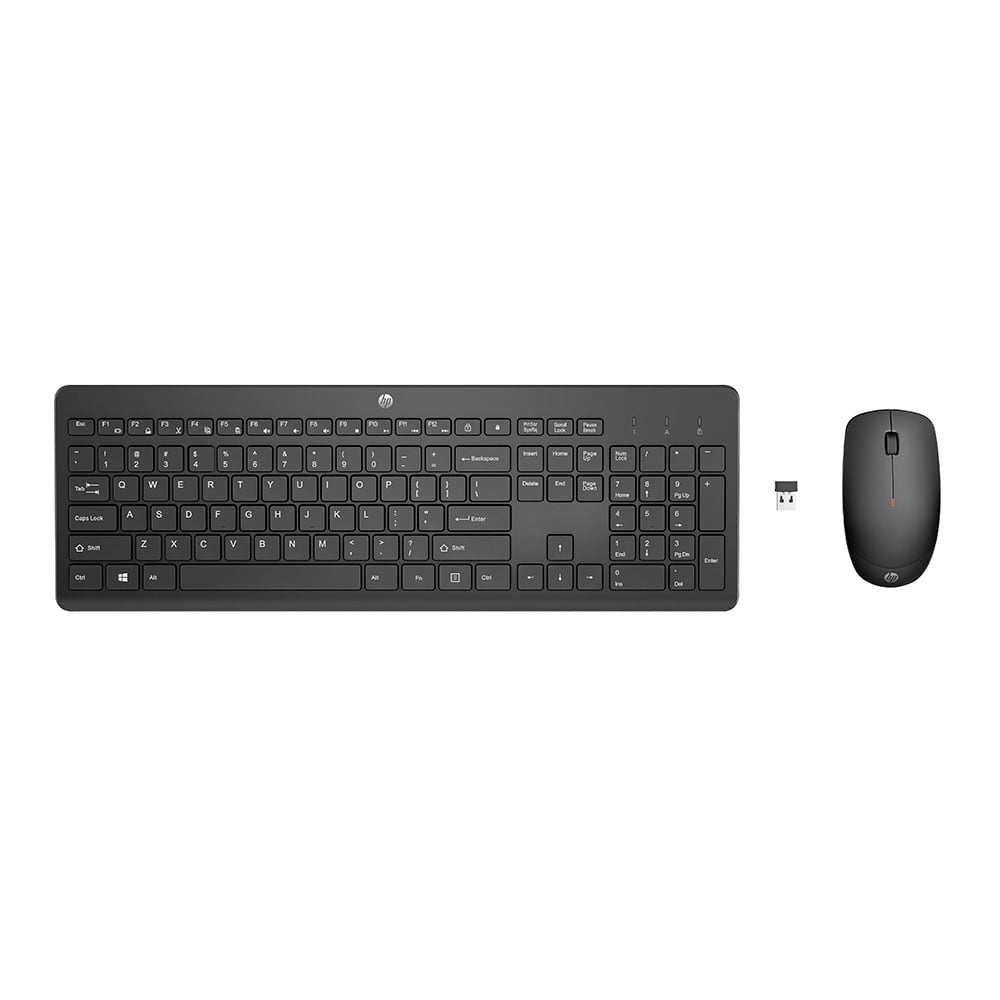 Kablosuz Klavye + Mouse HP 230 Combo 18H24AA UK siyah