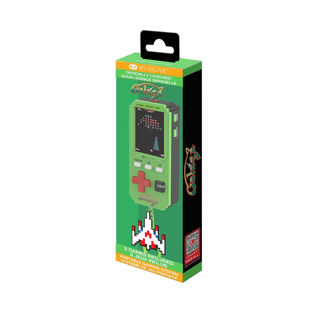 Retro Konsol MY ARCADE Galaga Pixel Pocket Pro DGUNL-7132 yeşil