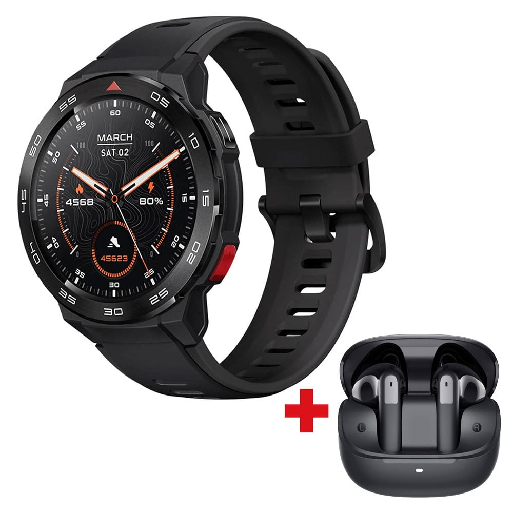 XIAOMI Mibro GS Pro Akıllı Saat + Mibro Earbuds 5 Set XPAW013BLK Siyah