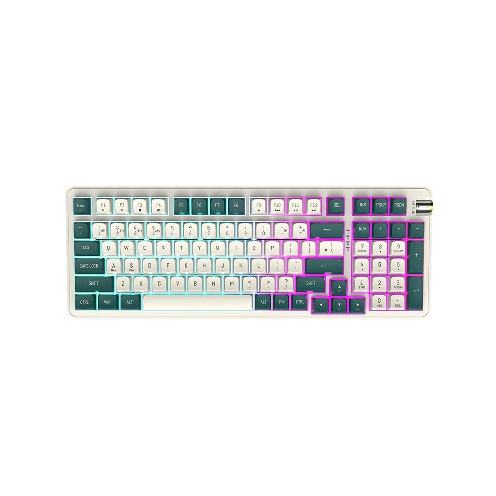 Aigo Ag98 Rgb Gri Mekanik Sarı Switch Bluetooth Klavye Us Layout