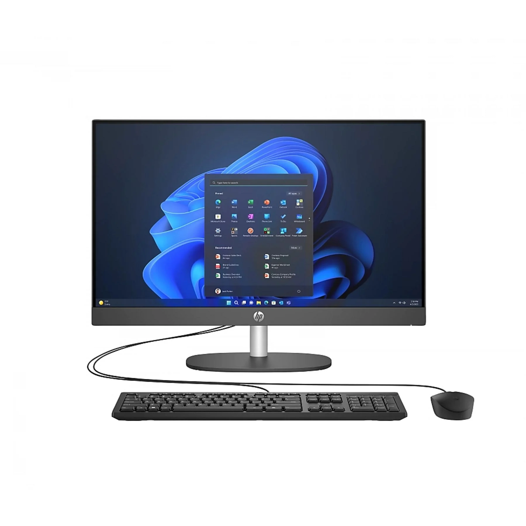 All In One Hp Proone D4Vb9E 245 G10 R5-7520U 16Gb 512Gb Ssd 23.8"Siyah