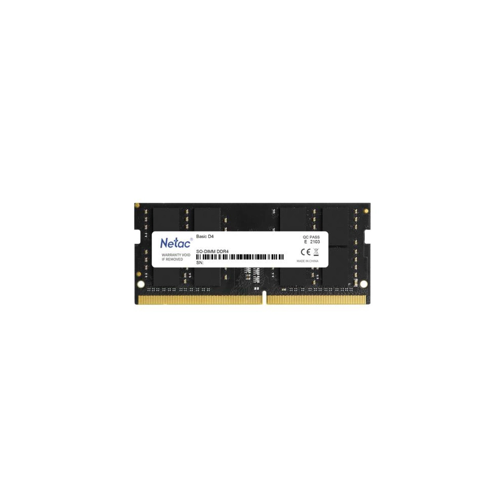 Bellek Netac Basic 16Gb 3200Mhz Ddr4 Ntbsd4N32Sp-16 Notebook