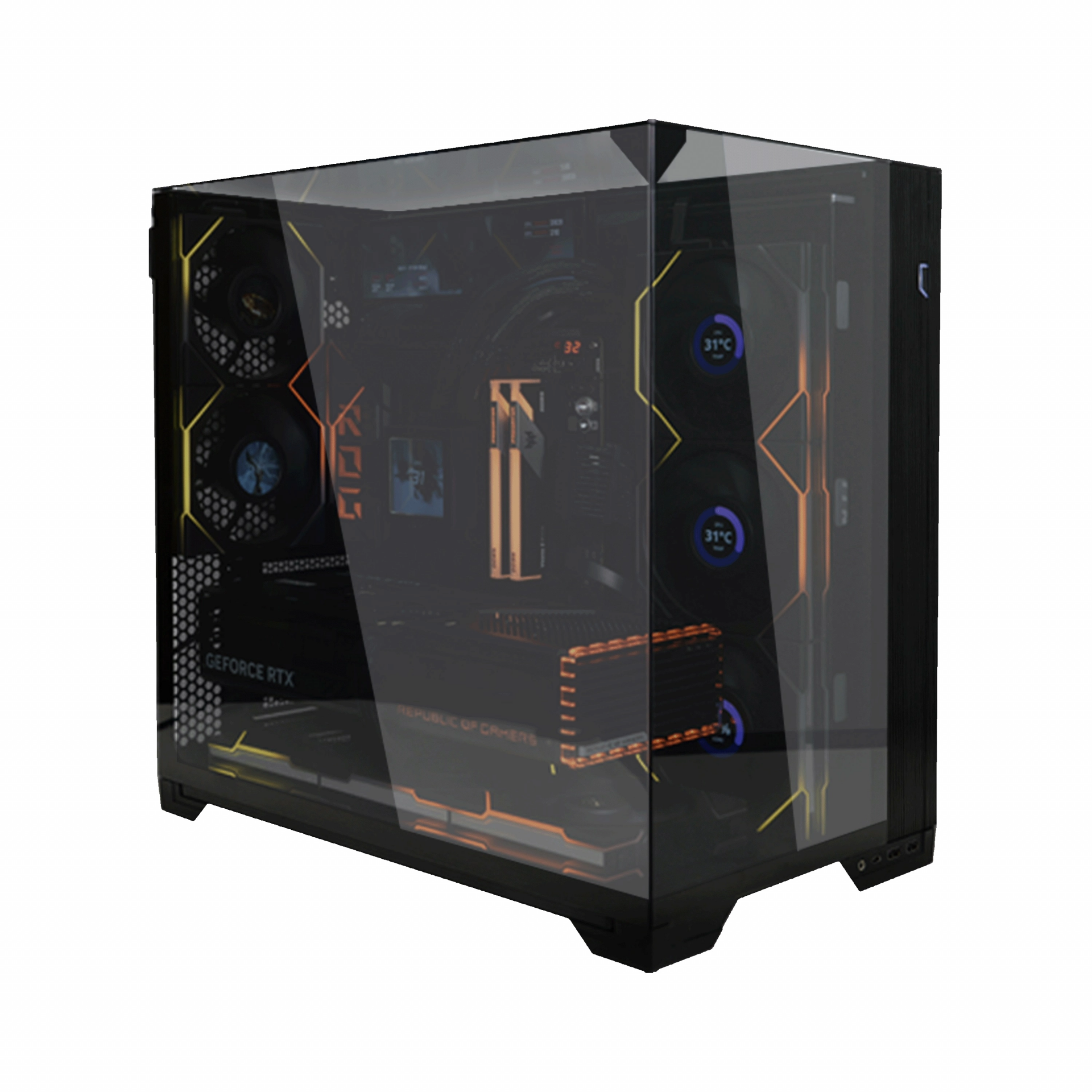 Lian Li O11 Vision Compact Siyah Mid-Tower Atx Kasa (G99.O11Vpx.S0)