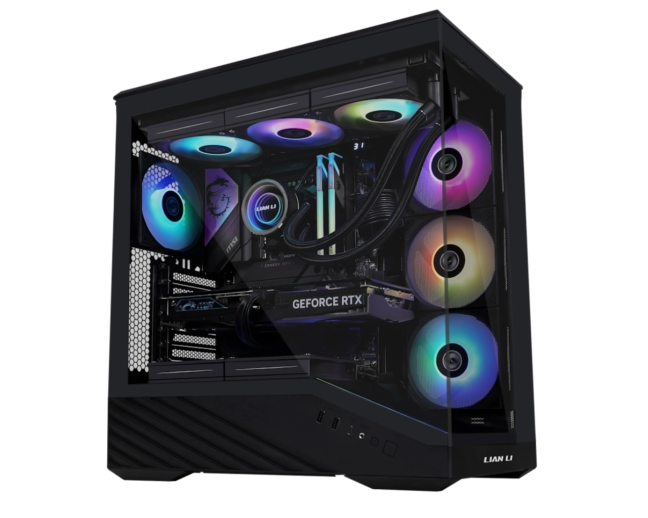 Lian Li Vector V100R 650W 80+ Gold Siyah E-Atx Kasa (G99.Oe814Rxsr65G)