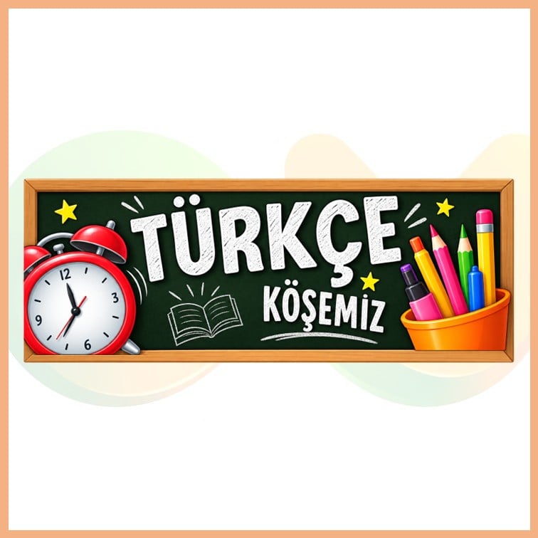 Türkçe Köşemiz Pano Başlığı