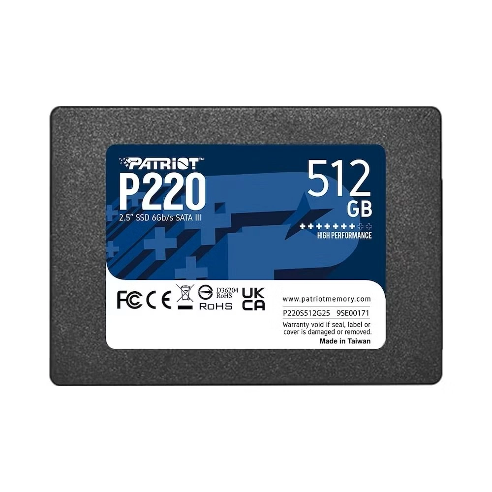 Patriot P220 512Gb 550/500Mb/S 2.5" Sata3 Ssd Disk (P220S512G25)