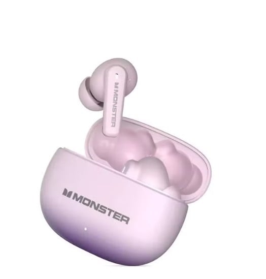 Monster Aura Fit Xt02 Anc Aktif Gürültü Engelleyici Tws Bluetooth Pembe Kulaklık
