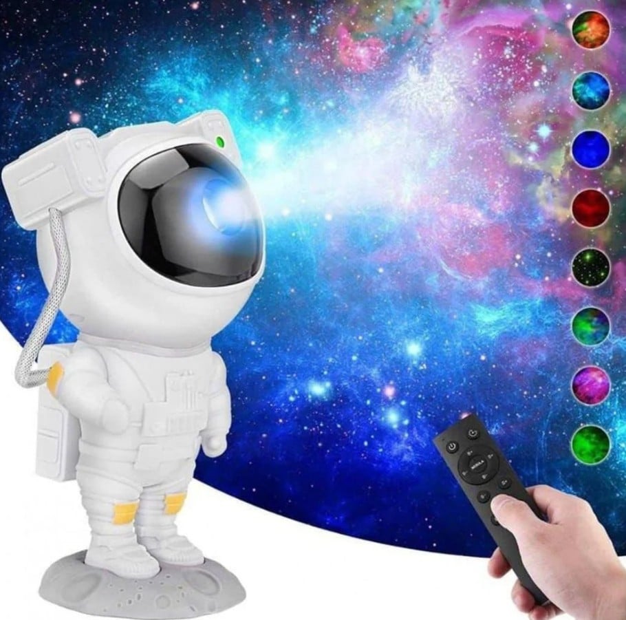 2658115 Uzaktan Kumandalı Ayarlanabilir Astronot Yıldız Işığı Projektörü