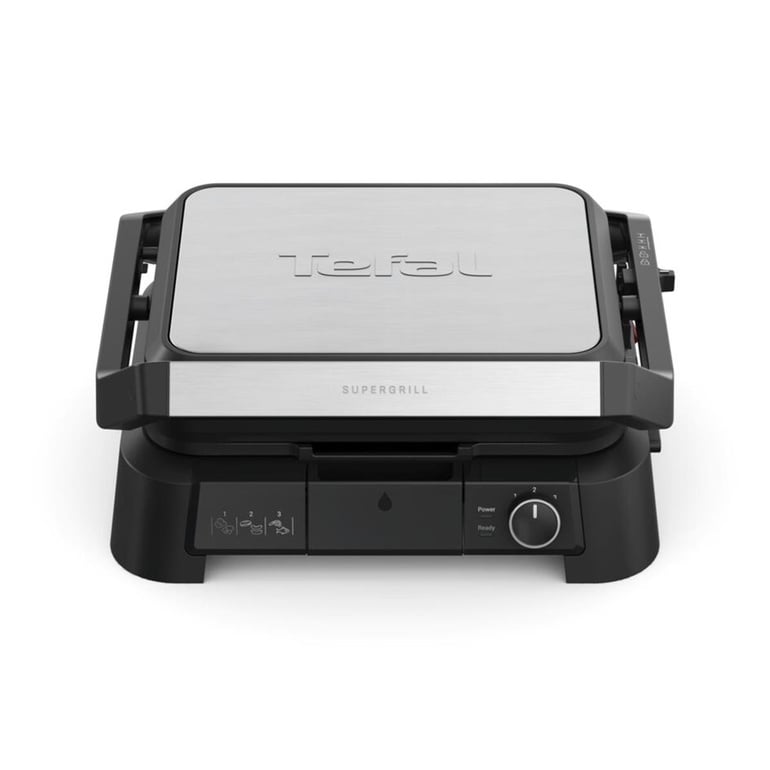 Tefal Gc510de0 Supergrıll 3in1 6 Dilim Kapasiteli 2000w Barbekü Izgara Ve Tost Makinesi - Inox