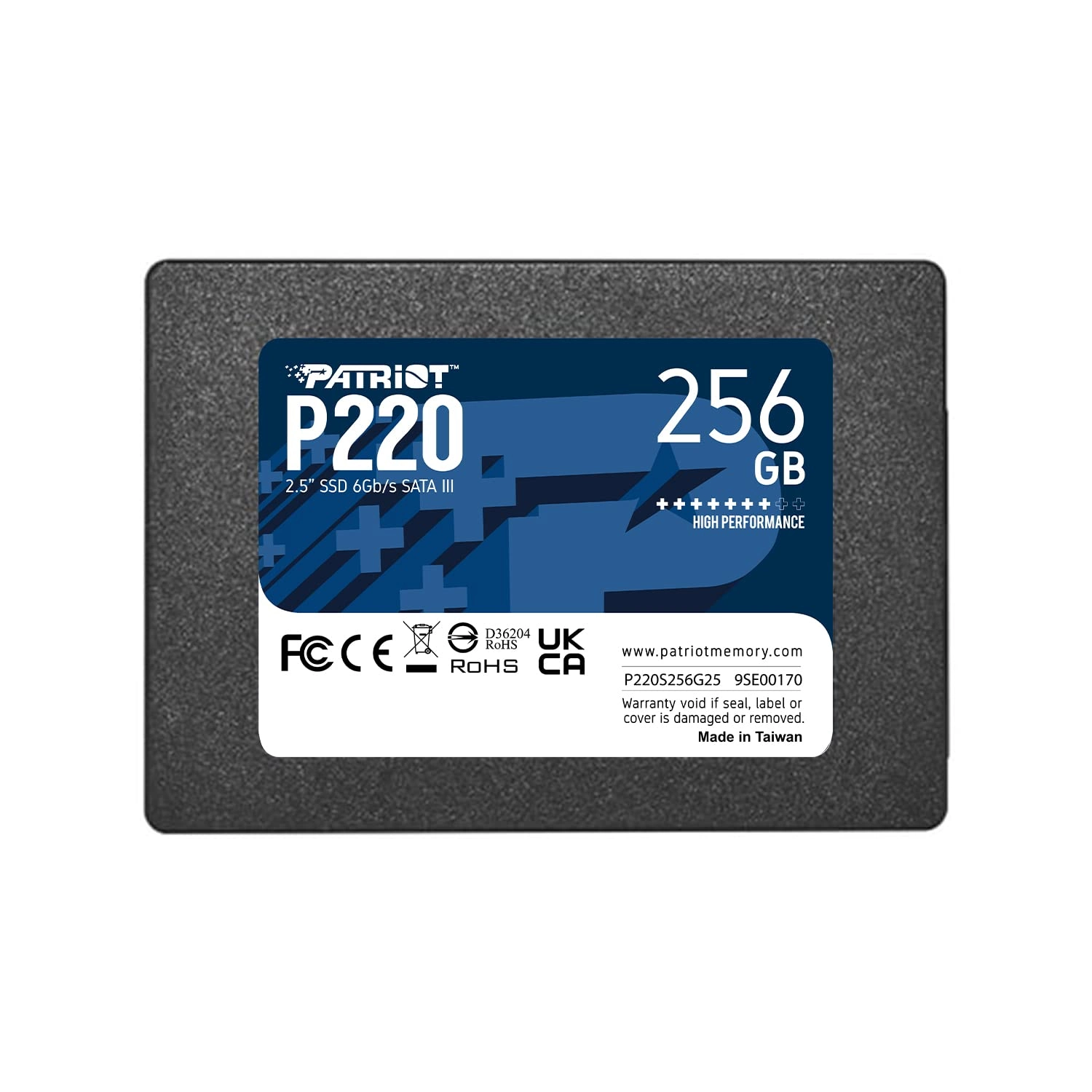 Ssd Patriot P220 256Gb 550/490Mb/S 2.5" Sata3