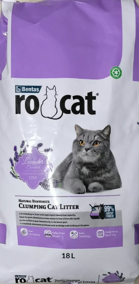Ro Cat Cat Litter 18Lt Lavender Kedi Kumu ve Koku Gidericileri
