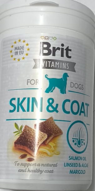 Bri̇t Vi̇tami̇ns Ski̇n&Coat 150G Köpek Vitamin ve Ek Besinleri