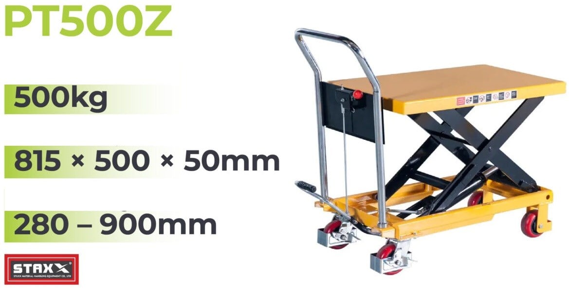 Transpalet Kaldırma Masası Yükseklik: 280-900mm Tabla: 815x500x50mm 500kg