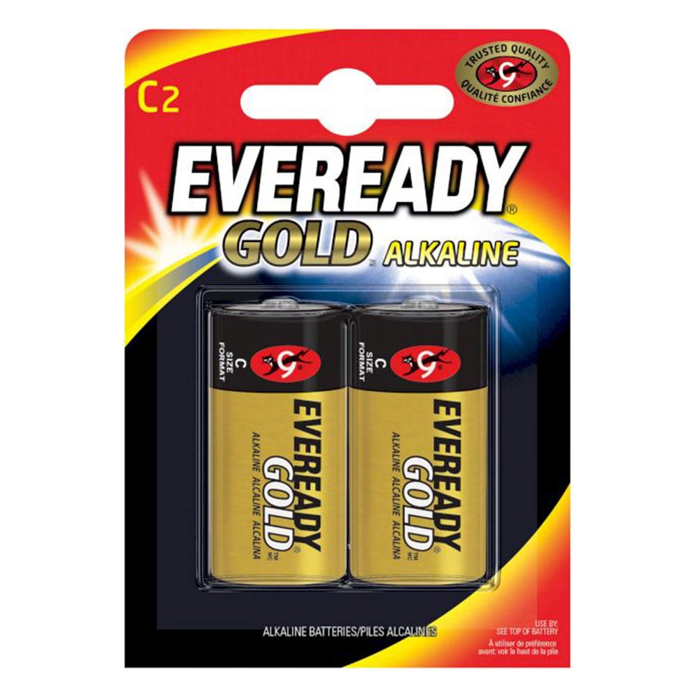 Alkalin Pil 1.5V C LR14 2'li EVEREADY Gold EVR-C/BL2