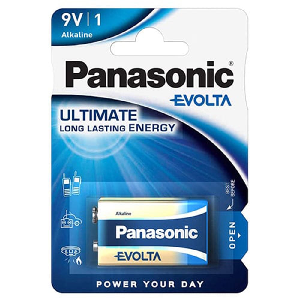 Alkalin Pil 9V PANASONIC Evolta 6LR61EGE