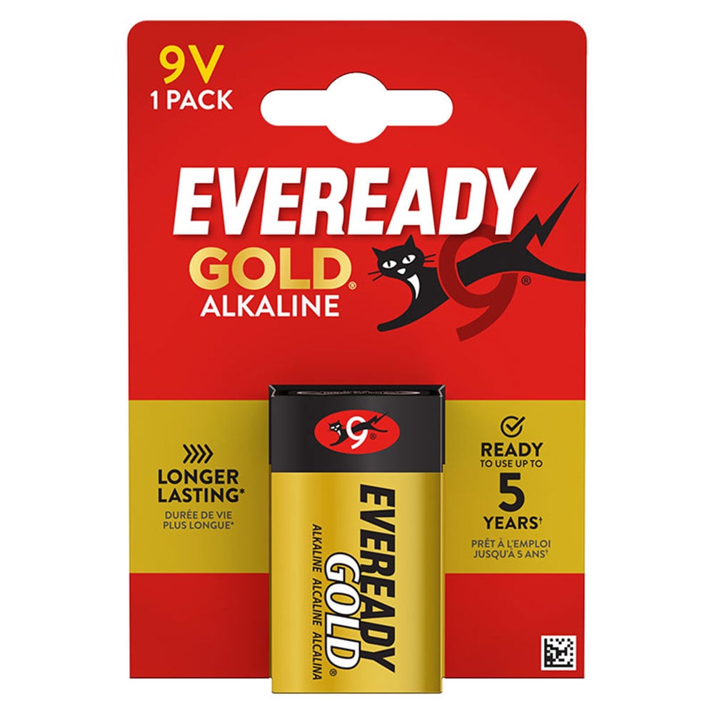 Alkalin Pil 9V 6LR61 EVEREADY Gold EVR-9V/BL1