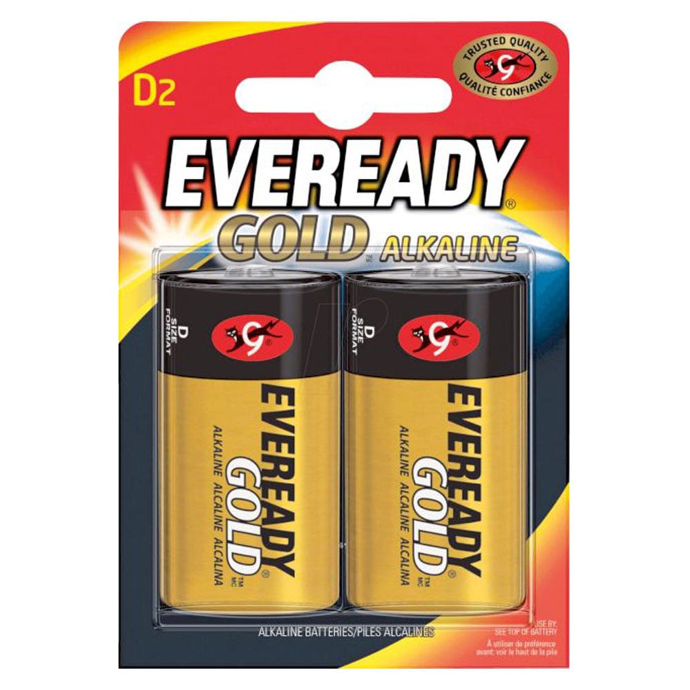 Alkalin Pil 1.5V D LR20 2 Adet EVEREADY Gold EVR-D/BL2