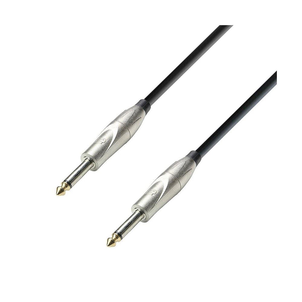 Ses Kablosu 1x Jack 6.3mm erkek/1x Jack 6.3mm erkek 3m ADAM HALL K3IPP0300 siyah