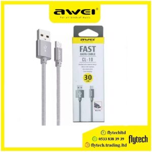 Awei CL-10 Kablo Micro 30cm Siyah