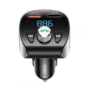 Joyroom Bluetooth 5.0 FM Transmitter ve Araç Şarj Cihazı Siyah