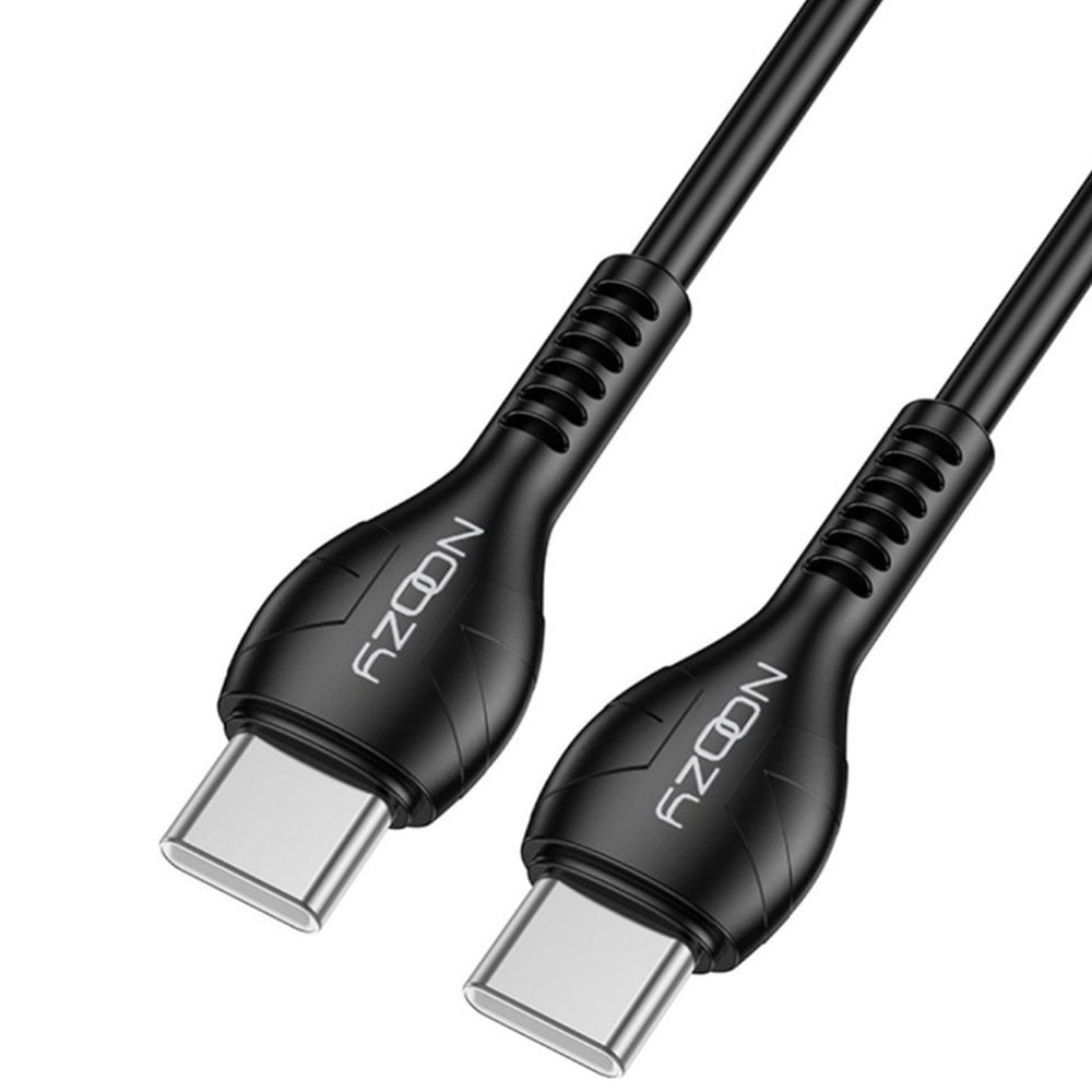 Cable USB-C to USB-C 2.0 1m NOOZY 60W A45 black → USB-C'den USB-C'ye Kablo 2.0 1m NOOZY 60W A45 Siyah