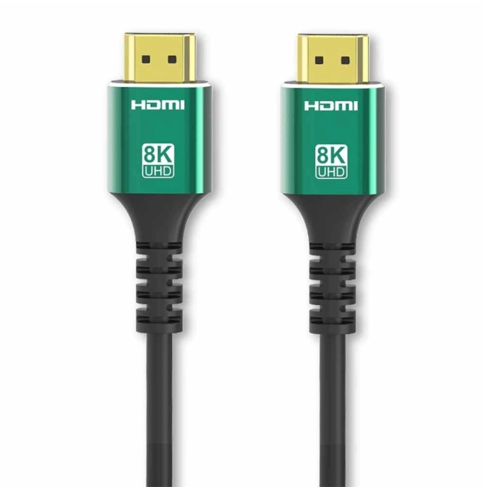 Ethernet'li HDMI - HDMI Kablo 5m 8K JASPER 39495 siyah/yeşil