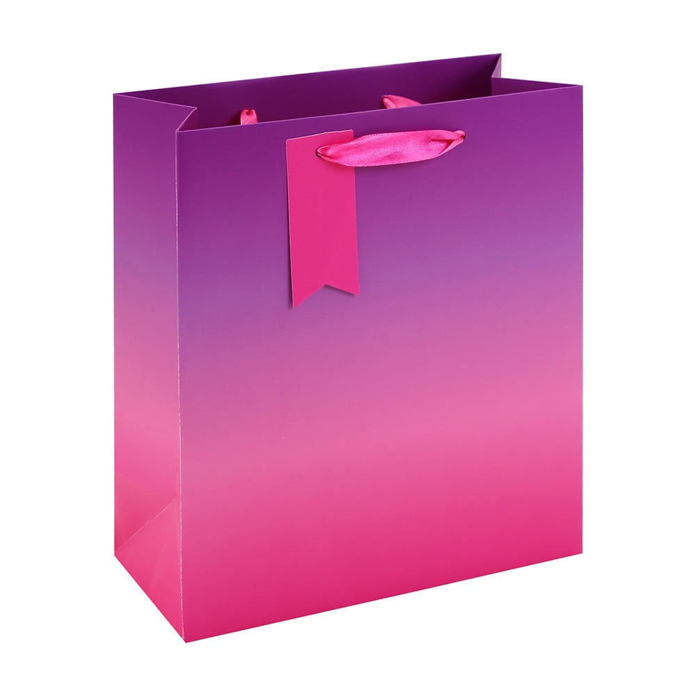 Ombre Hediye Çantası (M) EUROWRAP 37004-3C pembe