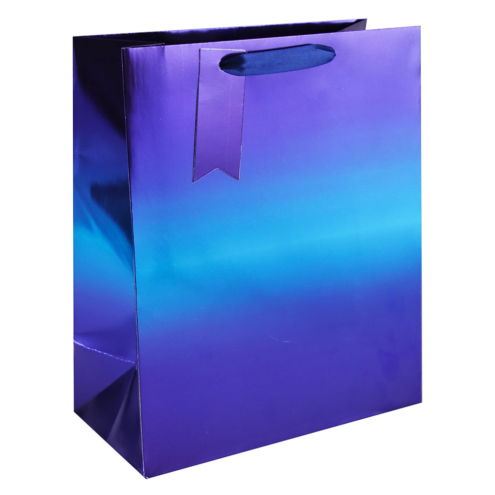 Hediye Torbası Metalik (L) EUROWRAP 35492-2C mavi