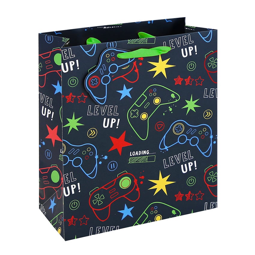 Gamer Boy (M) Hediye Çantası EUROWRAP 36908-3C mavi