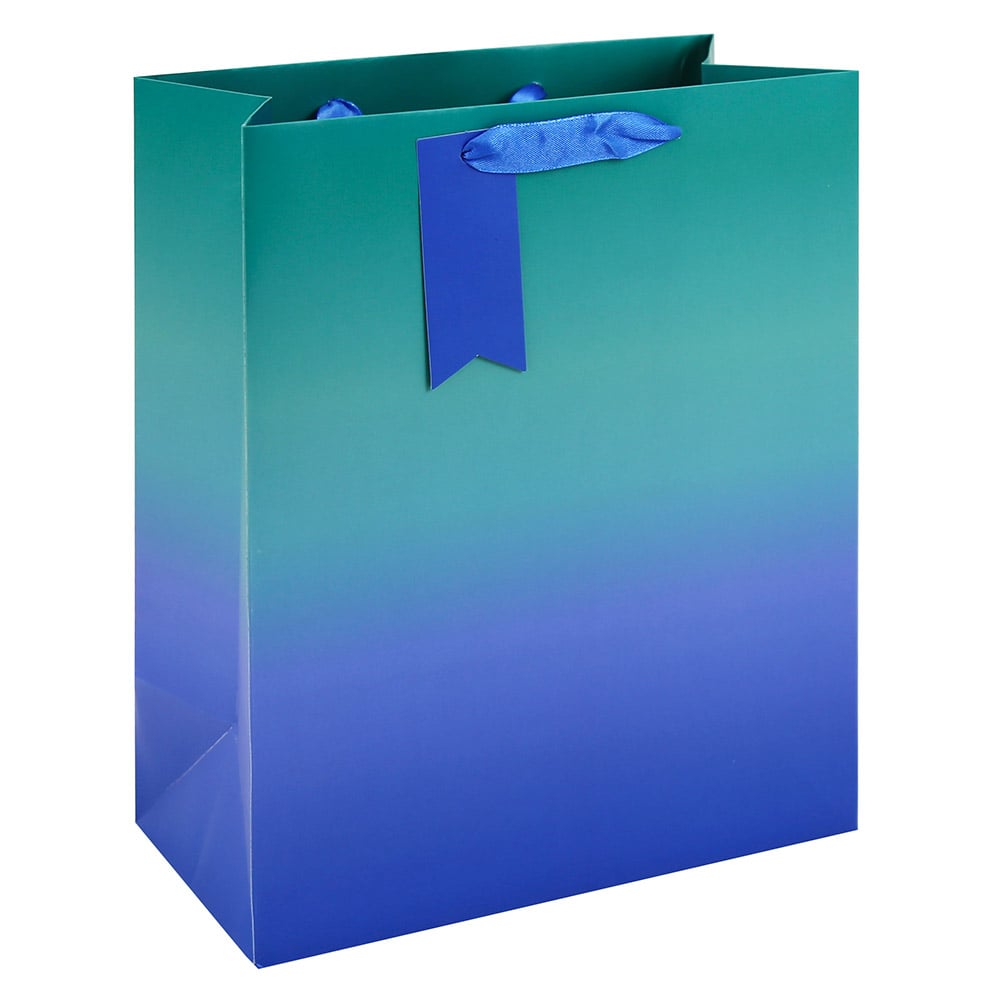 Gift Bag Ombre (L) EUROWRAP 37001-2C mavi