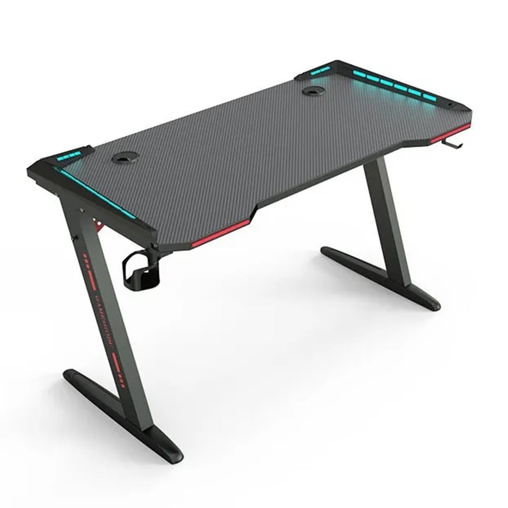 Oyuncu Masa RGB 120cm Siyah