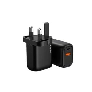 Joyroom L-QP203 20W PD+QC3.0 Çift Çıkışlı Şarj Adaptörü (UK Fiş) Siyah