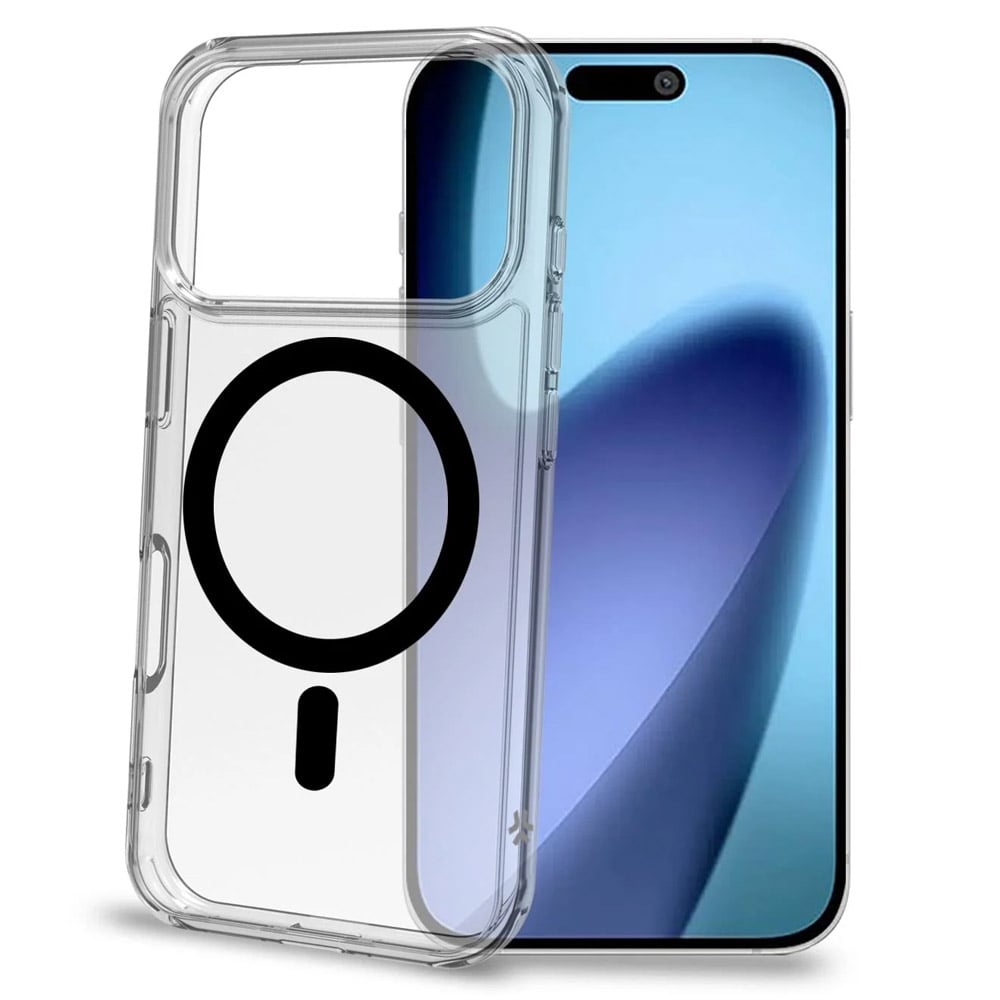 iPhone 17 / 18 Pro için CELLY MagSafe GELSKINMAG1200B siyah Arka Kapak Kılıf