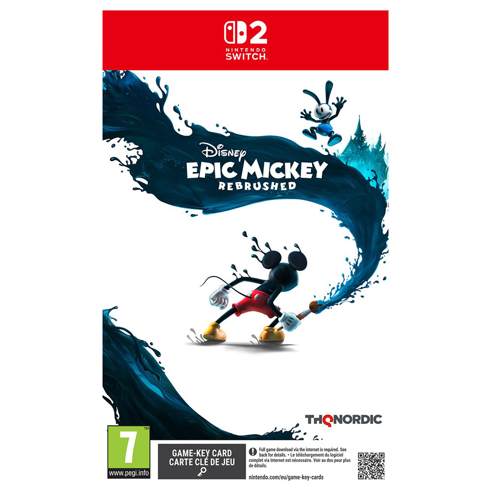 Nintendo Switch 2 Oyunu Disney Epic Mickey: Rebrushed (Oyun Anahtar Kartı)
