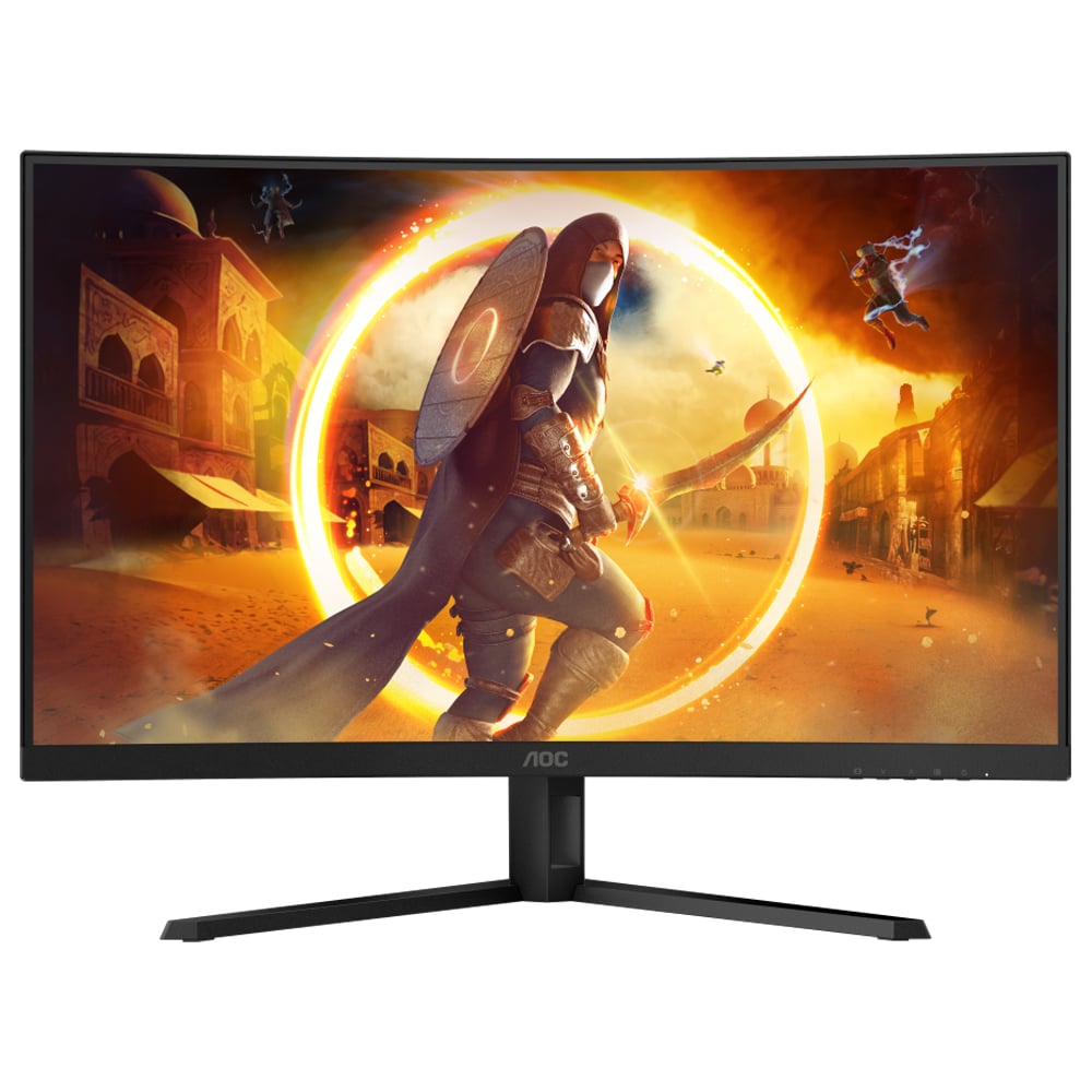 PC Monitörü 31.5" AOC Kavisli CQ32G4VE 2.5K QHD LED VA siyah