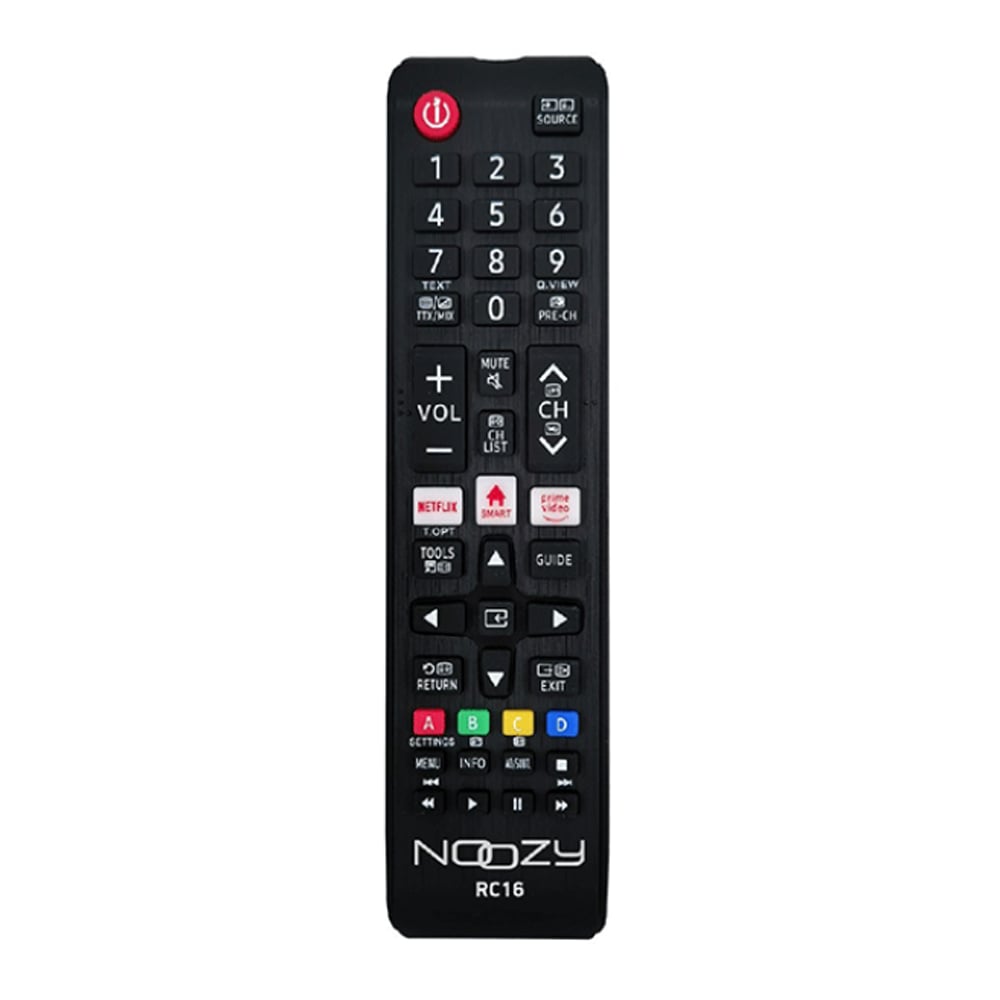 LG/Sony/Samsung TV'ler için NOOZY Uzaktan Kumanda RC16 siyah