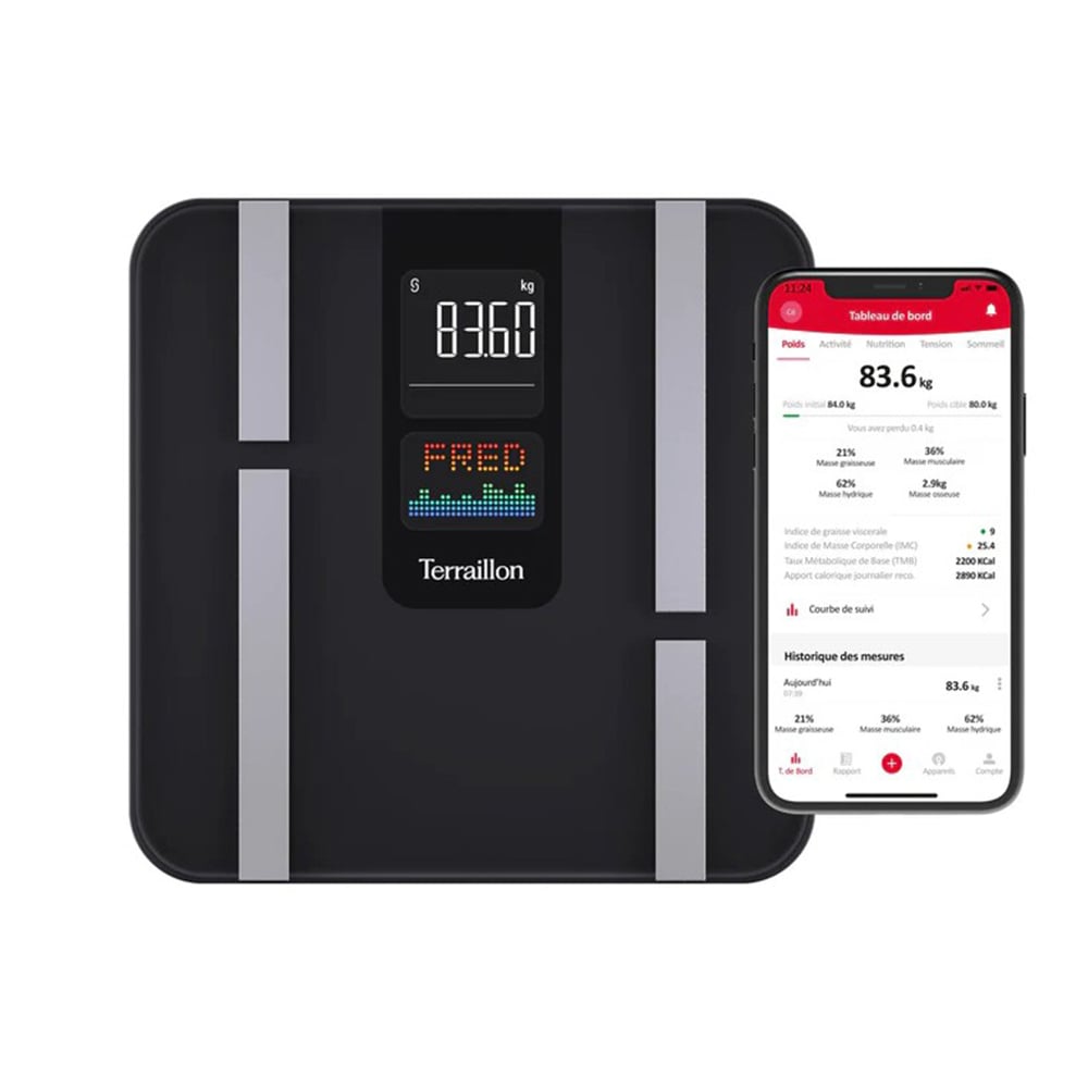 TERRAILLON Body Color Connect 15521 Siyah Vücut Yağı Tartısı