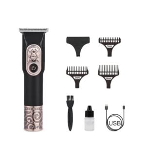 Electric Men’s Retro T9 Pattern Carving Scissors Hair Clipper Electric Hair Clippers