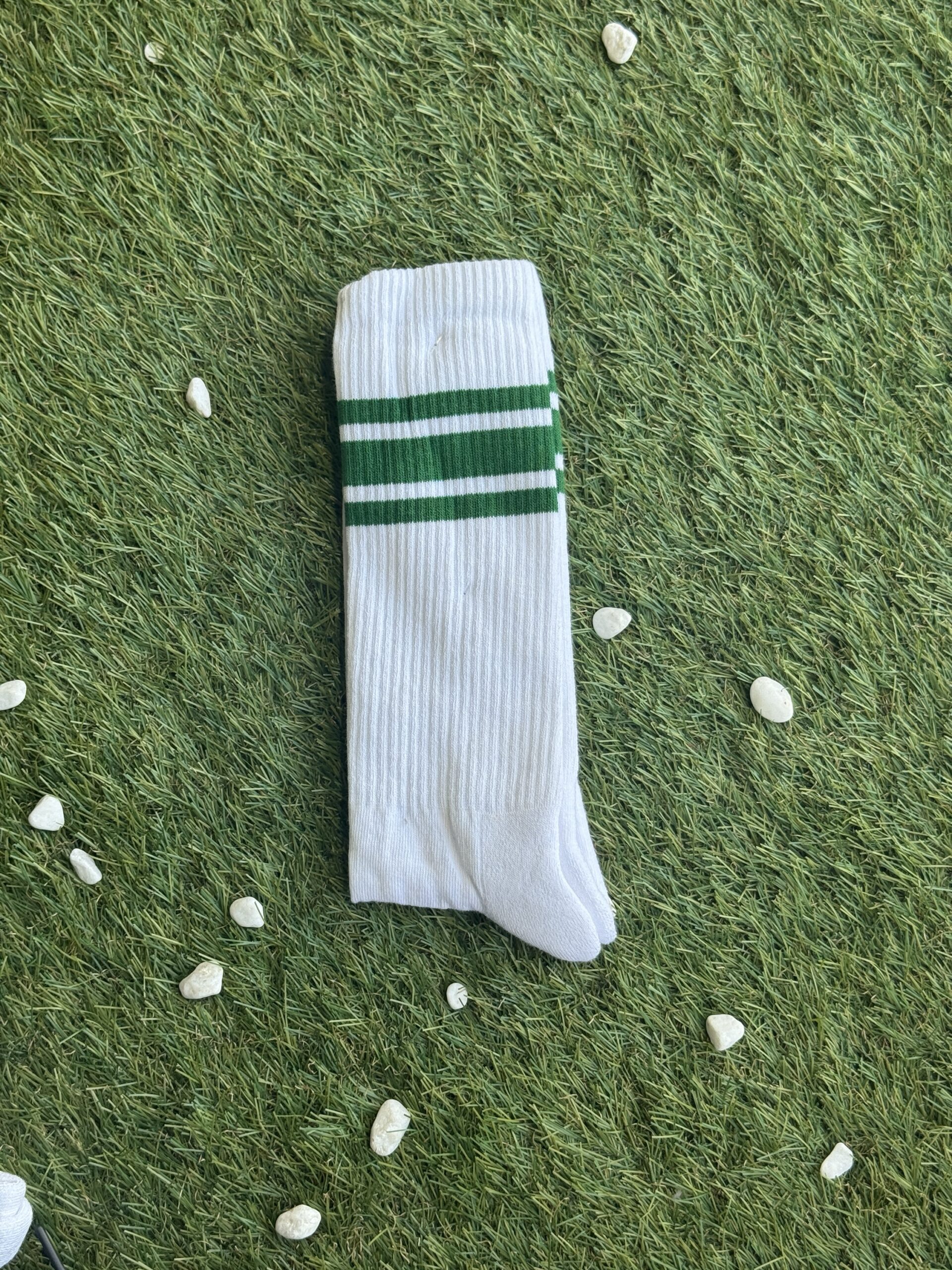 Yeşil 3 Çizgi Havlu Spor Çorap