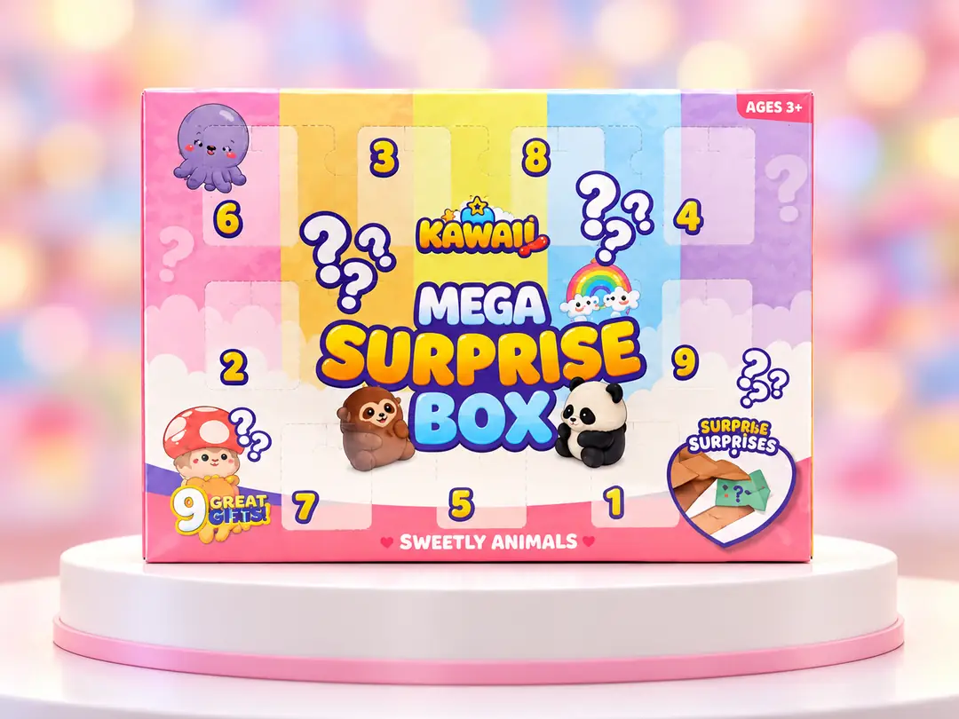 Squishy Hayvanlar Sürpriz Kutusu – 9 Parça