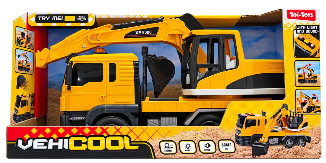 VEHICOOL Sürtmeli Ekskavatör – Işıklı ve Sesli